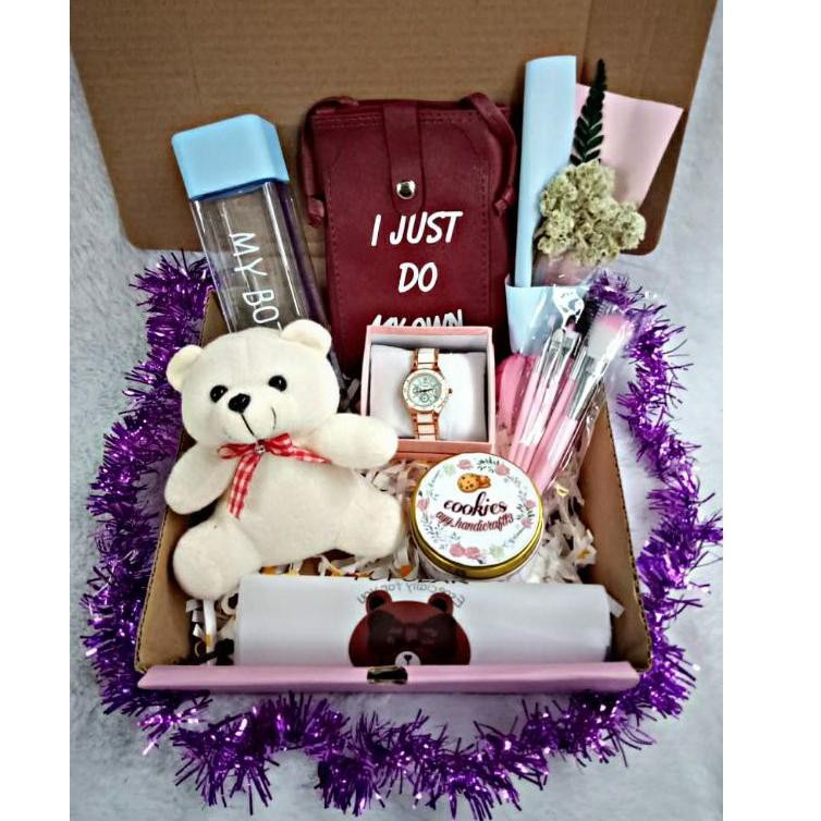 

Jk6Code Paket kado wanita TIME hadiah ulang tahun/anniversary / perayaan kado unik(promo)C9L7