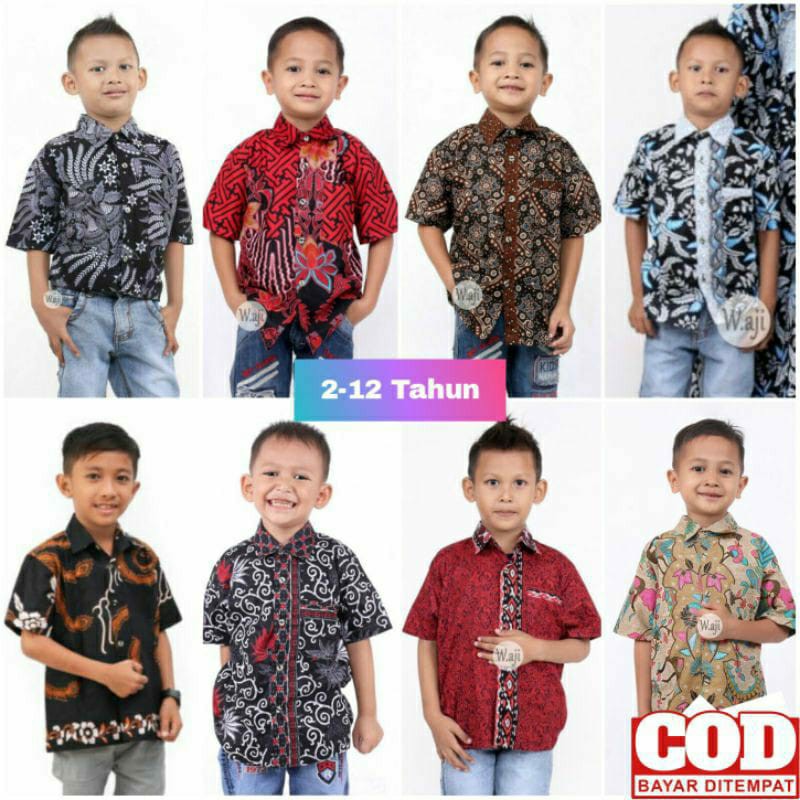 Terlaris!! Batik Anak Laki-laki Lengan Panjang Murah Bisa Cod Gratis Ongkir !! Batik Pekalongan