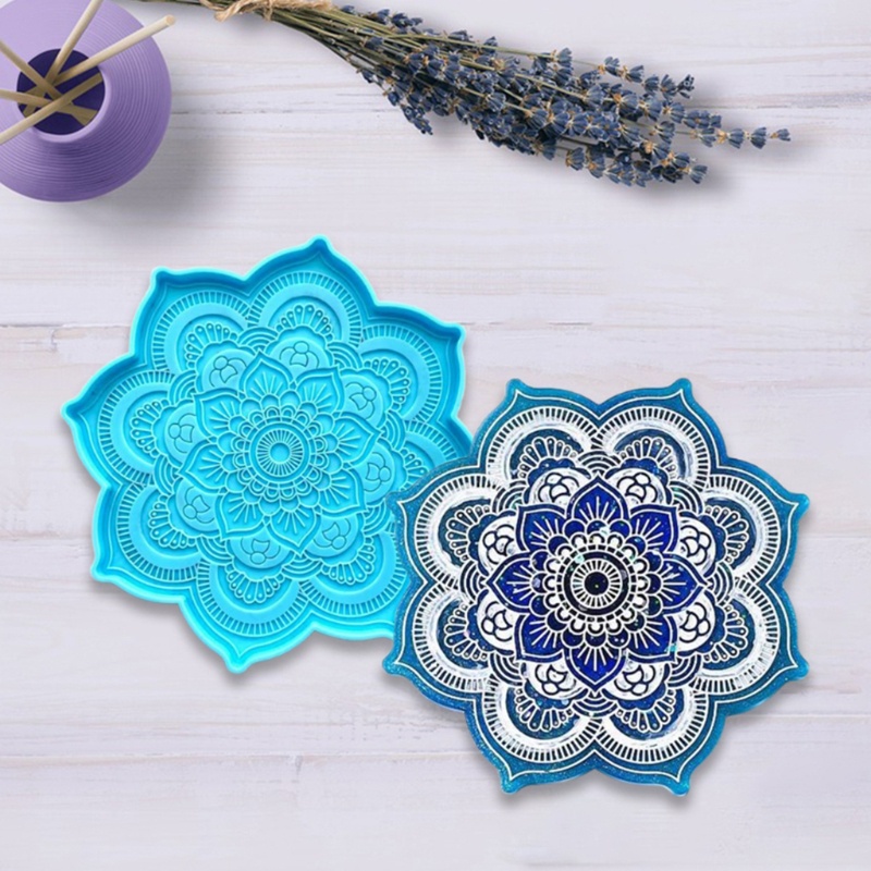 Siy 1 Pc Cetakan Resin Model Mandala Untuk Membuat Coaster