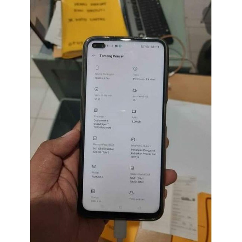 Realme 6 PRO BEKAS BIRU