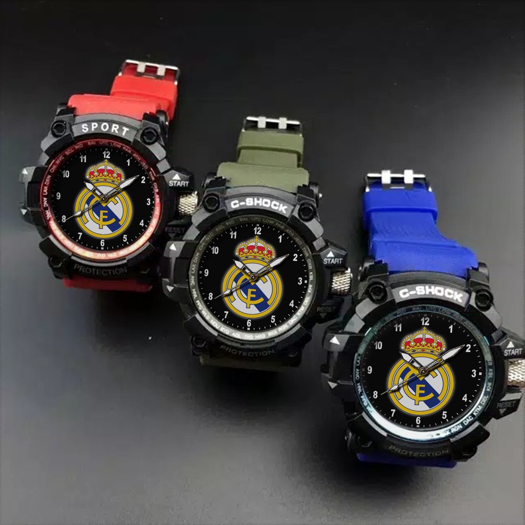 (EXCLUSIVE) JAM TANGAN REAL MADRID 2 (STRAP WARNA)