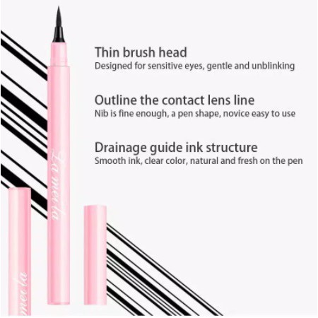 Pensil Alis Lameila Eyeliner Fine Brush Head 24h tahan lama dan waterproff anti air tidak luntur