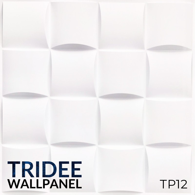 TRIDEE WALLPANEL | WALLPAPER DINDING DEKORASI | WALL PANEL 3D DINDING PVC-TP12 PLAID