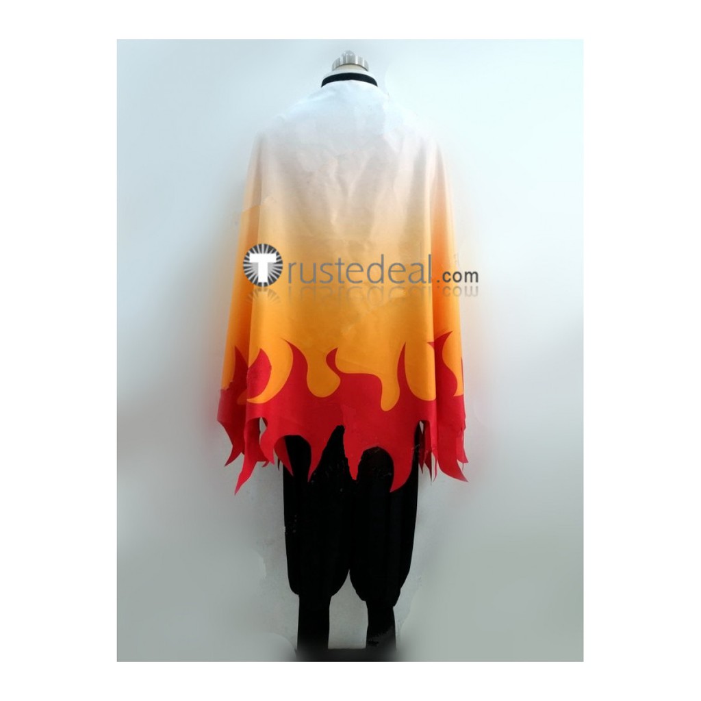 COSTUME COSPLAY KYOJURO RENGOKU KIMETSU NO YAIBA HAORI YUKATA KIMONO