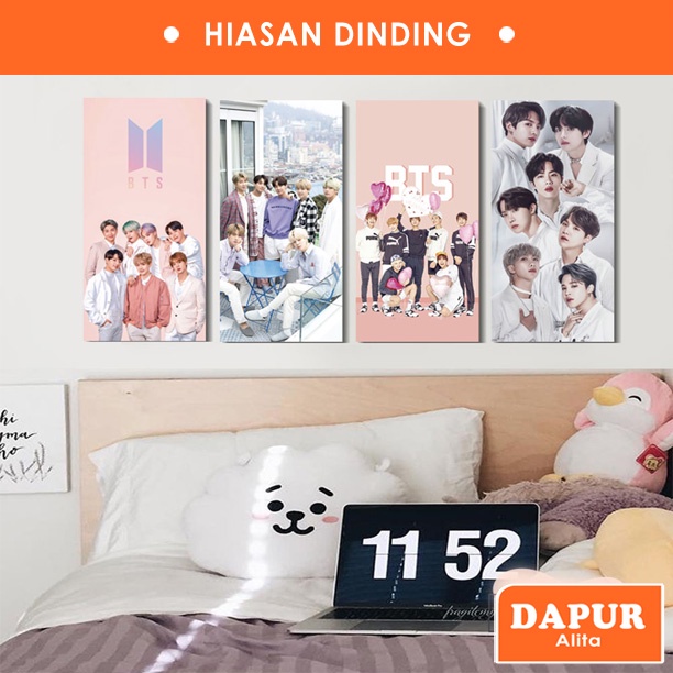 Hiasan Dinding Poster Bts Dekorasi Kamar Tidur Ruangan Pajangan Bts Army Shopee Indonesia