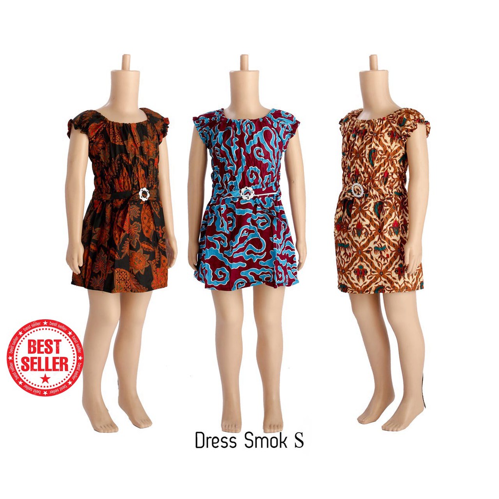 Dress Bali Dress Batik grosir Dress Model Terbaru Smok Anak S