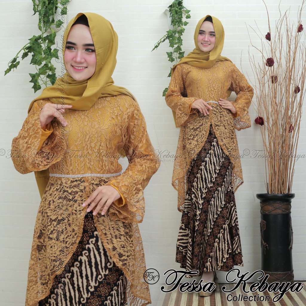 Kebaya Modern Brokat Srikandi Enam Pilihan Warna Lainnya