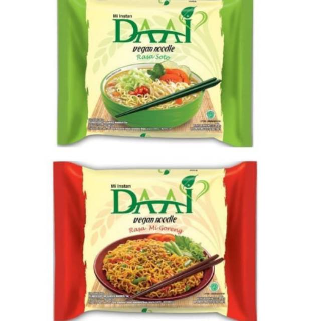 

Mie Instan Daai Vegan Rasa Soto , Mie Goreng , Kari - Vegan Noodle