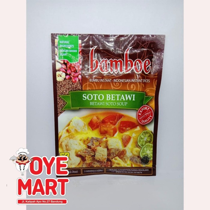 

Dijual BAMBOE BUMBU INSTAN SOTO BETAWI 65GR Berkualitas