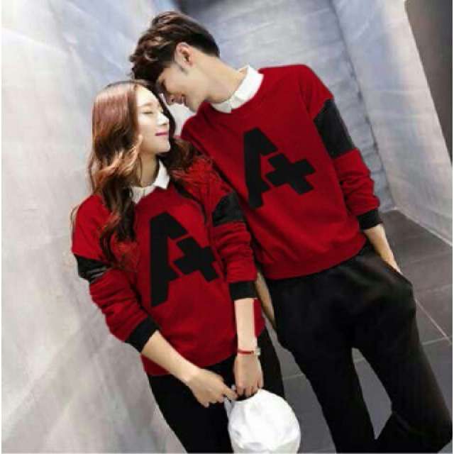 LP A maroon Couple. Sweater couple. Sweater . Sweater wanita. baju couple. pakaian couple
