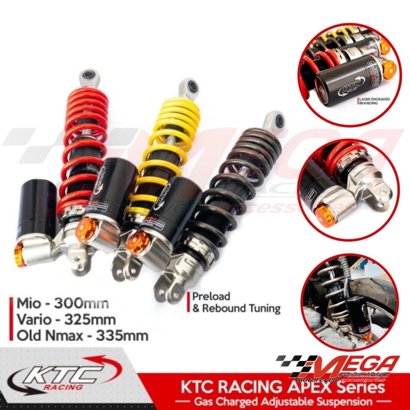 Shock Ktc Extreme Tabung Atas Matic Klick Rebound Mio Beat Vario Fino Scoopy Genio Fazzio Spacy Xrider Xeon Mio Soul Gt Vario 110 Vario 125 Vario 150 Spin scoopy fi beat karbu
