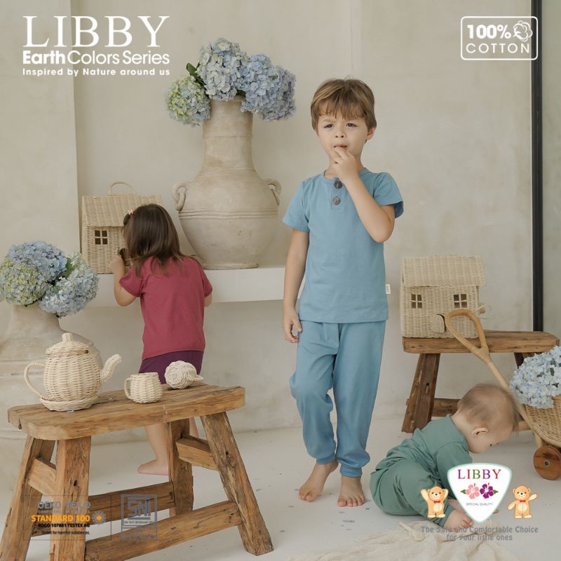 LIBBY FAVE EARTH COLORS SERIES 3 CPR / SETELAN LIBBY CPR POLOS / PIYAMA LIBBY CPR TERBARU/ SETELAN LIBBY POLOS CPR EART COLORS  SERIES TERBARU