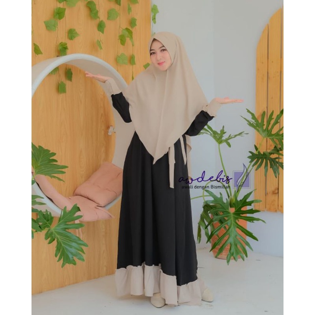GAMIS SET SYAR'I KALILA ORIGINAL AWDEBIS
