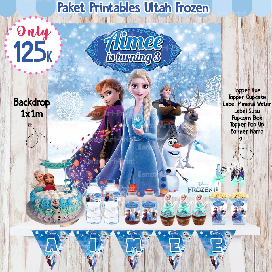 

Paket Printable Ultah Tema Frozen II