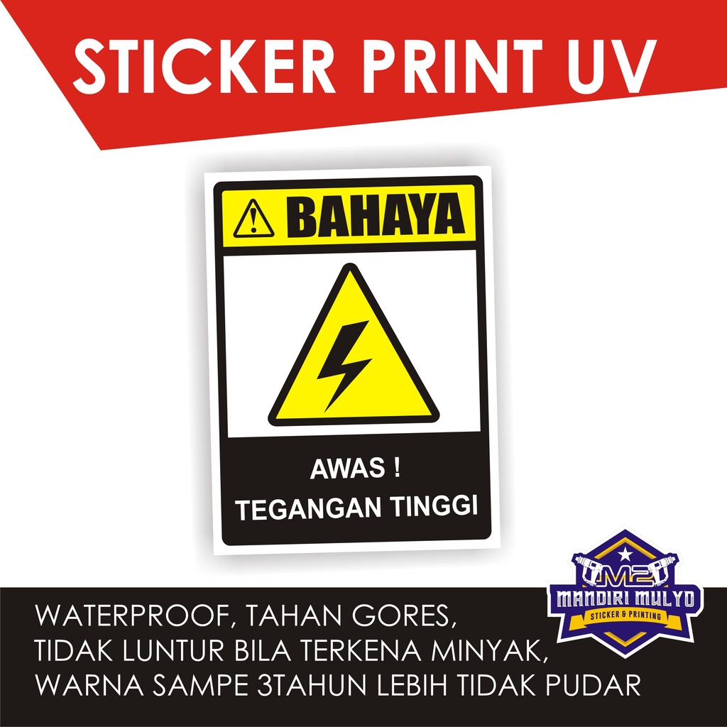 

STICKER SIGN K3 BAHAYA AWAS TEGANGAN TINGGI