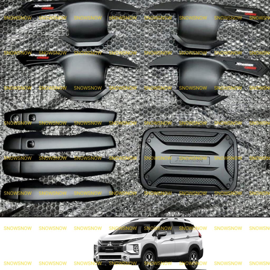 Paket Outer Handle Tank Cover Xpander Cross 2018 2020 2022 2023 up Hitam Chrome Carbon