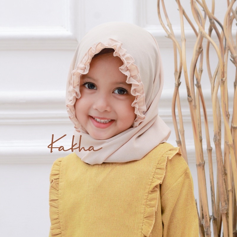 Kakha - Pashmina Anak/ Pashmina balita Ruffle Series (0-5 tahun)-2