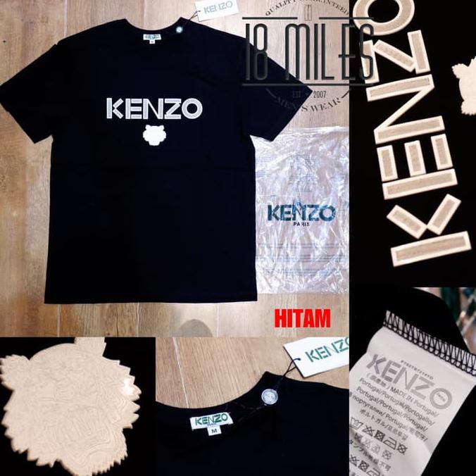 kaos oblong KENZO mini tiger logo import premium 2 warna UNISEX - ,