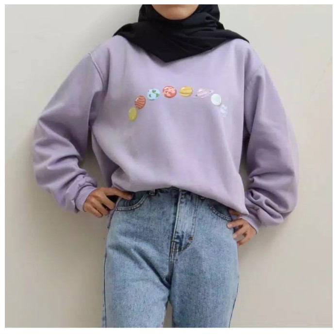 SWEATER WANITA PLANET STREET OBLONG TEBAL PREMIUM TERBARU,