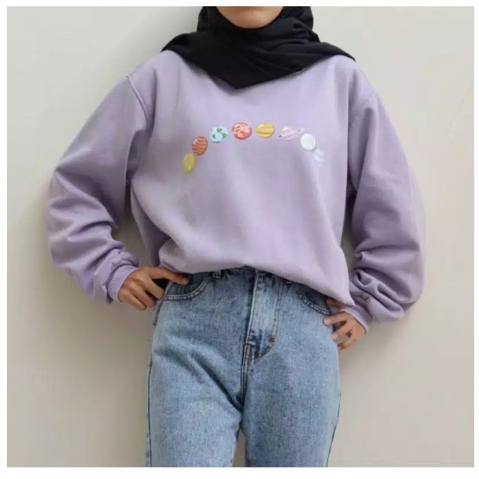 SWEATER WANITA PLANET STREET OBLONG TEBAL PREMIUM TERBARU,