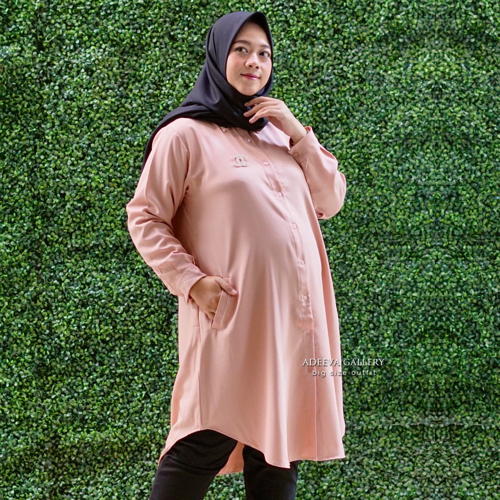 ADEEVA Pocket Tunik Jumbo Original 4 Ukuran