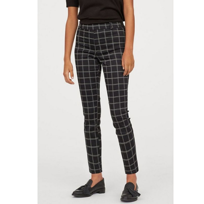 HM CHECKERED PLAID TARTAN PANTS