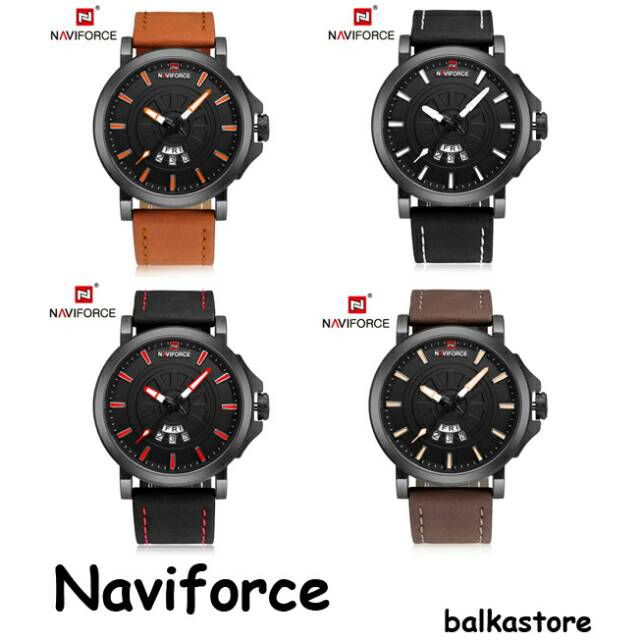 Jam Tangan Pria Naviforce kulit Original