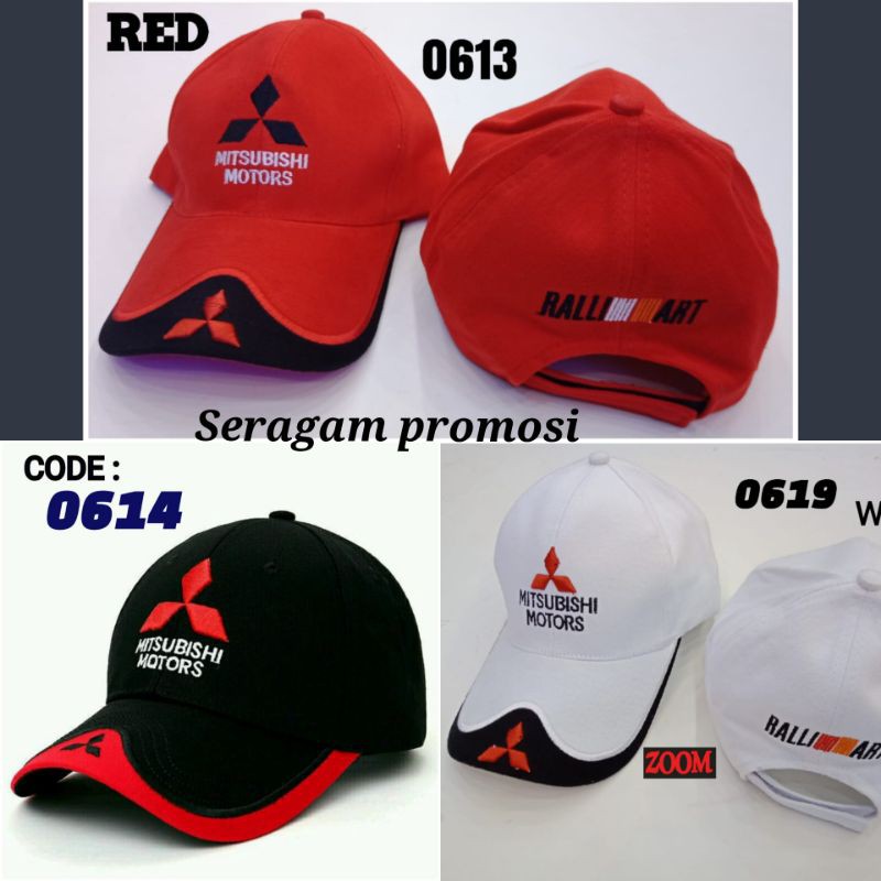 TOPI MITSUBISHI MOTORS BORDIR - BASEBALL CAP