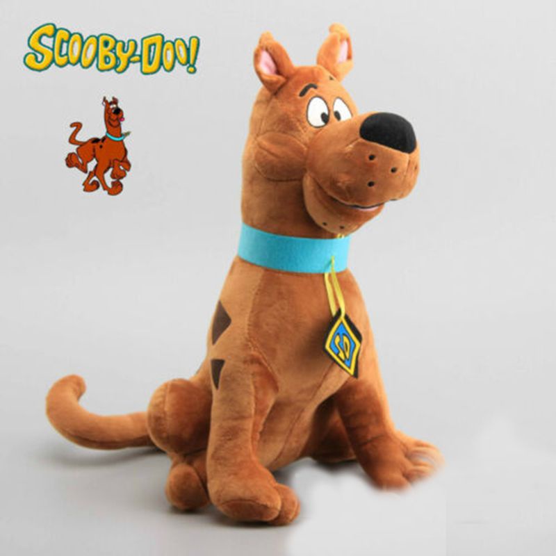 Lovely Brown Scooby-doo Plush Toy Stuffed Soft Kawaii Animal Cartoon Pillow Kids 35cm Stuffed Doll