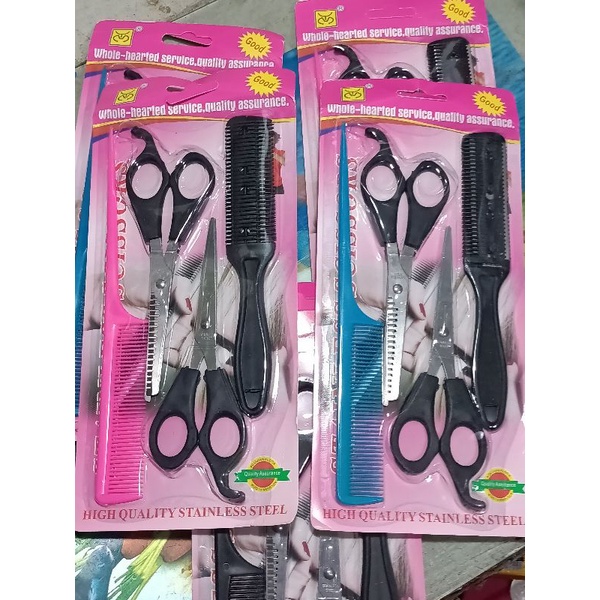 GUNTING RAMBUT SET 4 IN 1 PACK