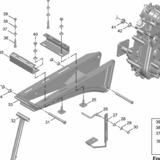 Rangka depan FRONTSIDE FRAME Traktor CAPUNG METAL Original QUICK