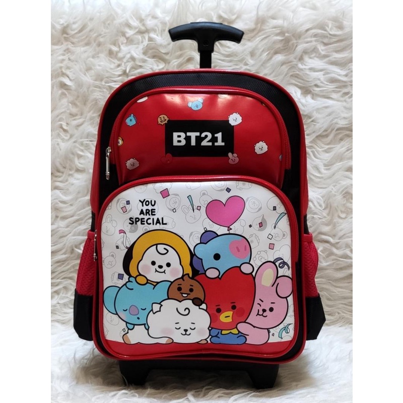 Tas Troli Anak Anak // Tas Sekolah Anak Perempuan // Tas Bentuk Telur // Tas Jalan Jalan By-0200 Tas