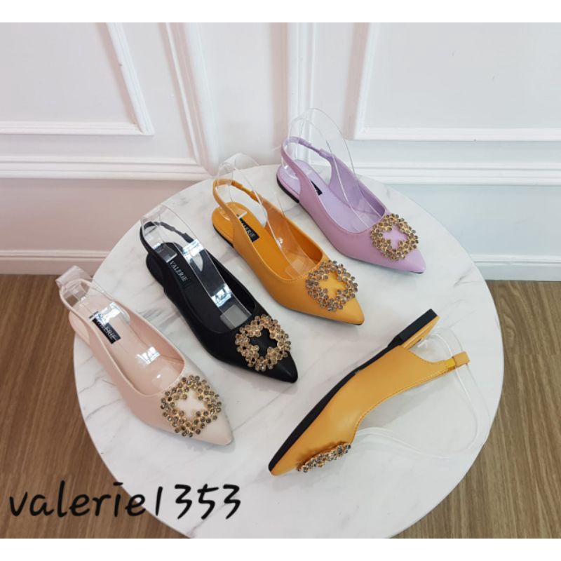 VALERIE - sepatu flat tali import - V1353