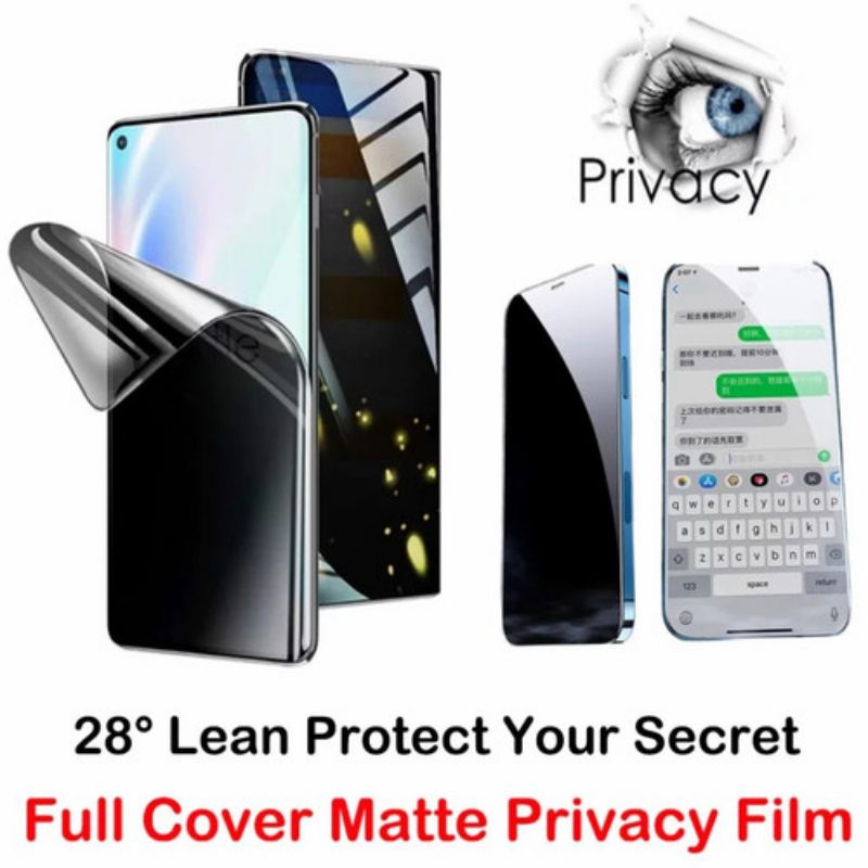 HYDROGEL SPY ( SAMSUNG ) PRIVACY FILM ANTI SPY SAMSUNG M01 M02 M02S M10 M11 M12 M20 M21 M22 M23 M30 M30S M31 M32 M33 M51 M52 C9 C9 PRO PELINDUNG LAYAR SCREEN PROTECTOR GUARD TG M14 5G