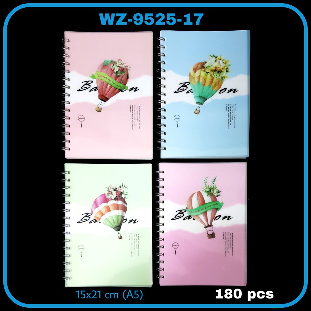 

MJ Notebook Spiral A5 WZ-9525-17 / Buku Catatan Spiral / Buku Spiral