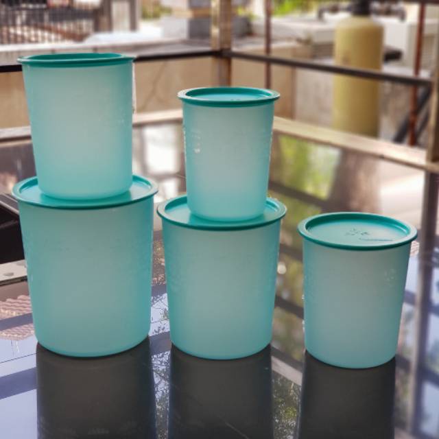 PROMO Tupperware  Mosaic Canister // art deco canister