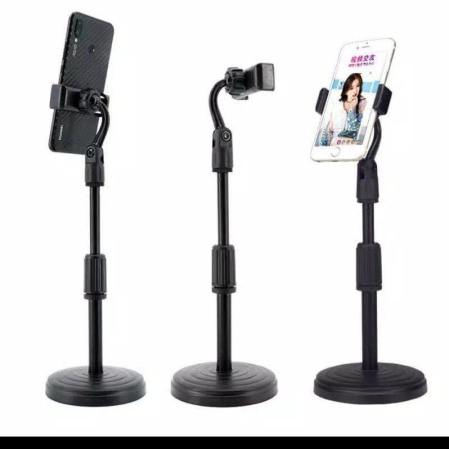 Mic stand holder standing tripod mobile phone hp microphone meja korea