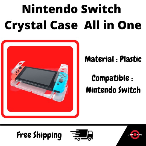 Case Casing Crystal Protector Pelindung Nintendo Switch