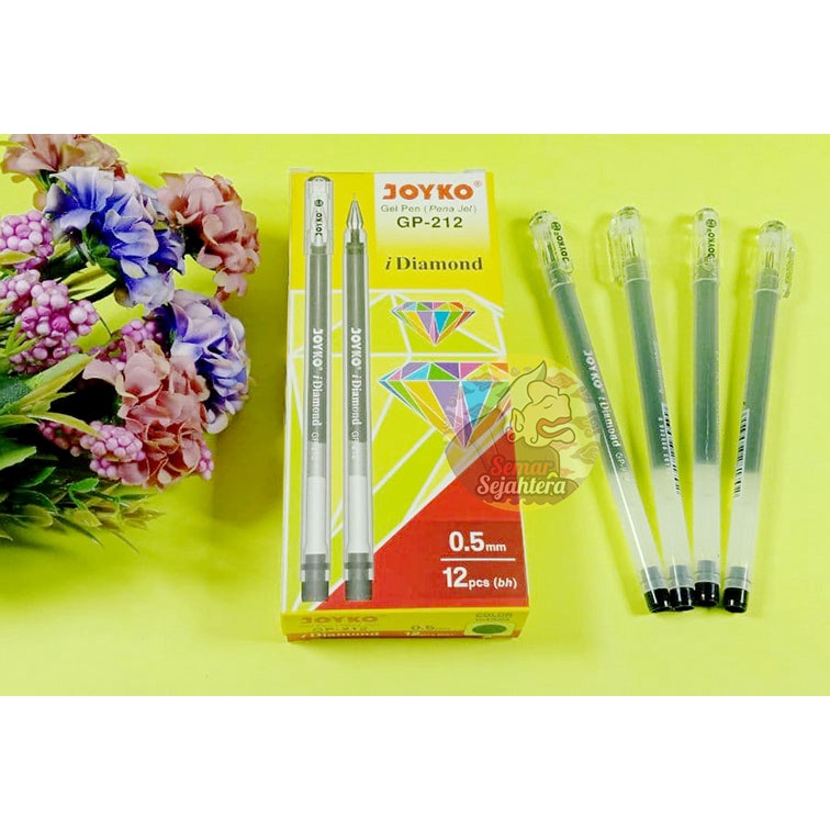 

[PCS] GEL PEN / PULPEN / PENA JOYKO GP-212 IDIAMOND 0.5 MM HITAM*