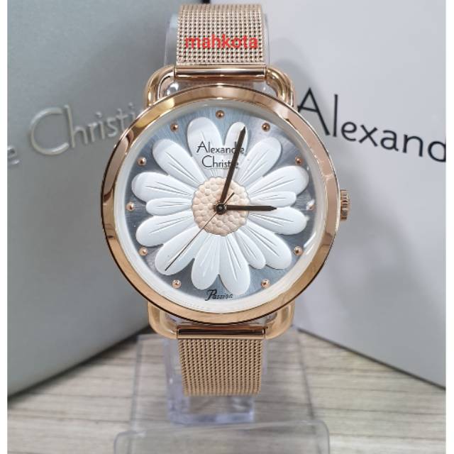 Jam tangan wanita Alexandre Christie AC 2852 LH Rosegold