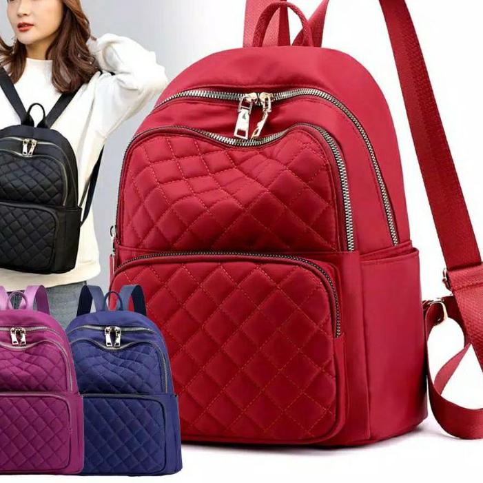 ➸ Promo 11.11 Tas Ransel Wanita Model CHIBAO Backpack | Chibao Besar | Tas Ungu | Tas Merah | Tas Na