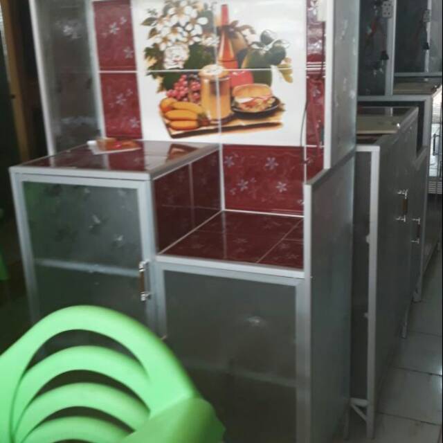 Rak piring pintu 2 keramik kaca