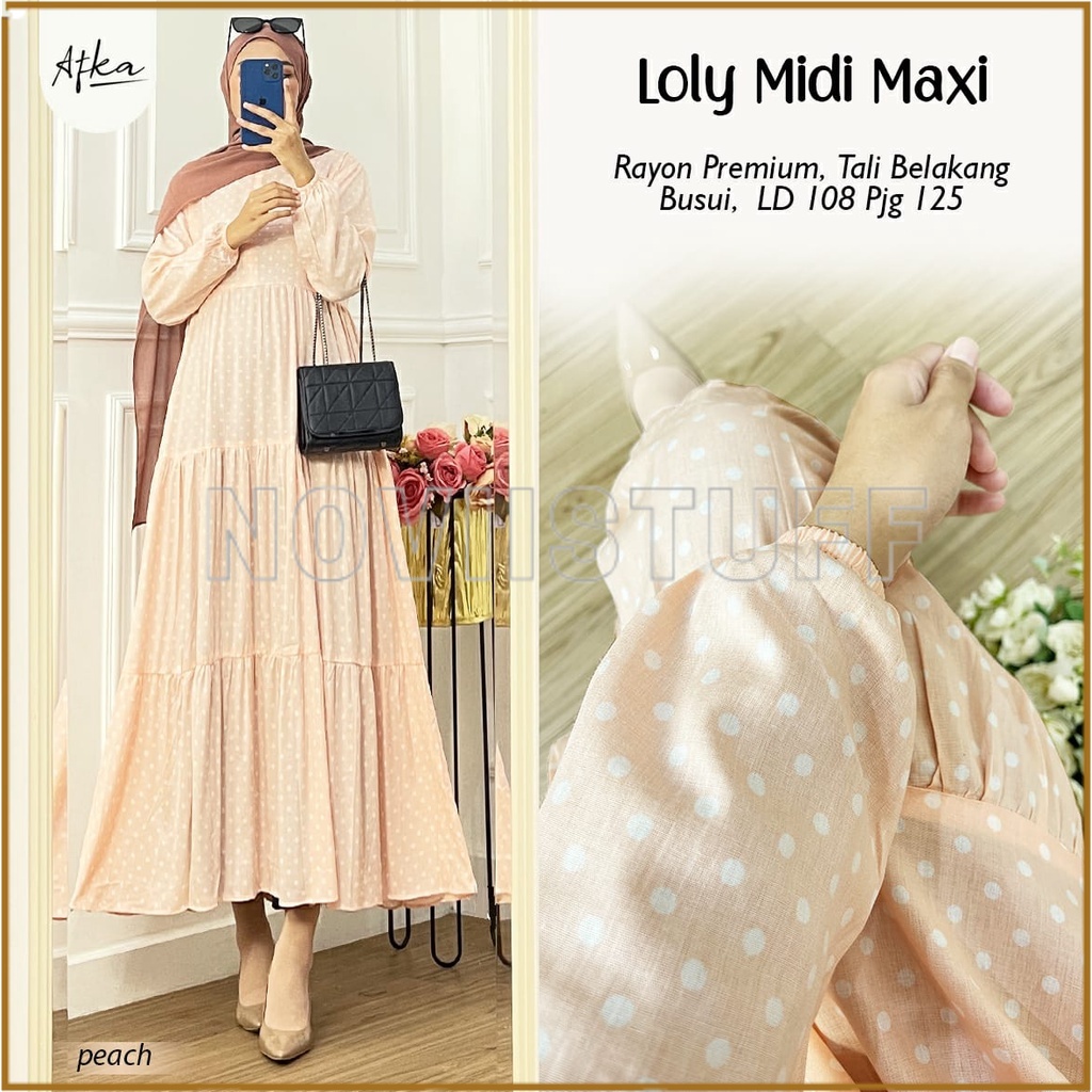 [DIJAMIN ORI] 2906  LOLY MIDI DRESS by AFKA FASHION HQ // NOVIISTUFF
