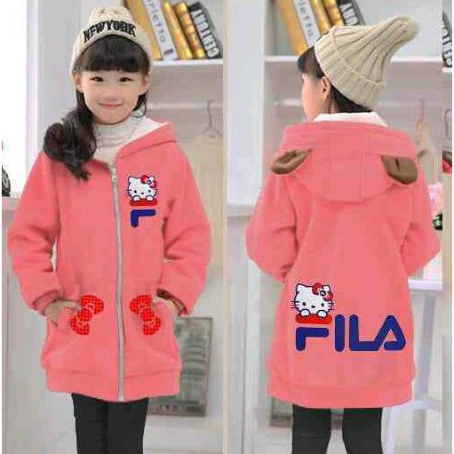 Jaket Anak Hello Kitty Fila-Jaket Anak Modis-Jaket Jalan-jalan DISKON