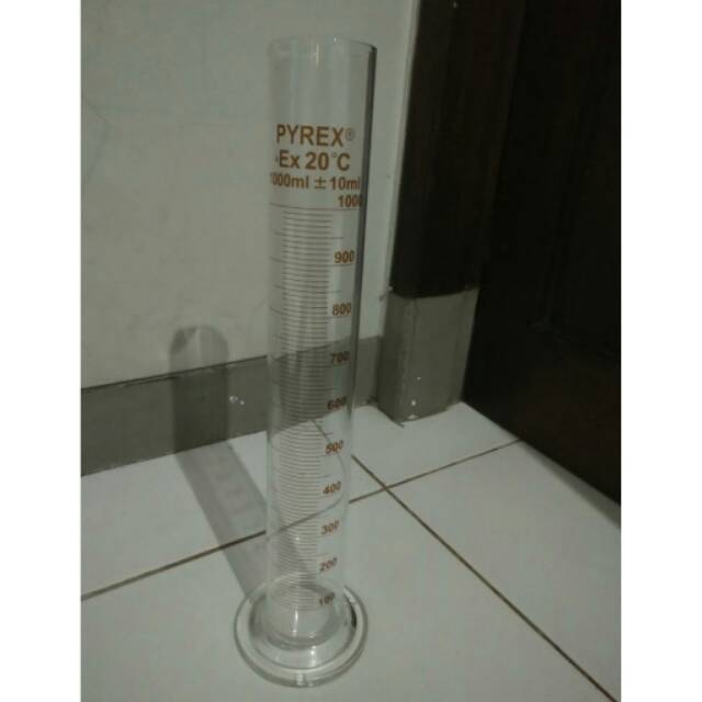 Gelas ukur kaca 1000ml pyrex/measuring cylinder