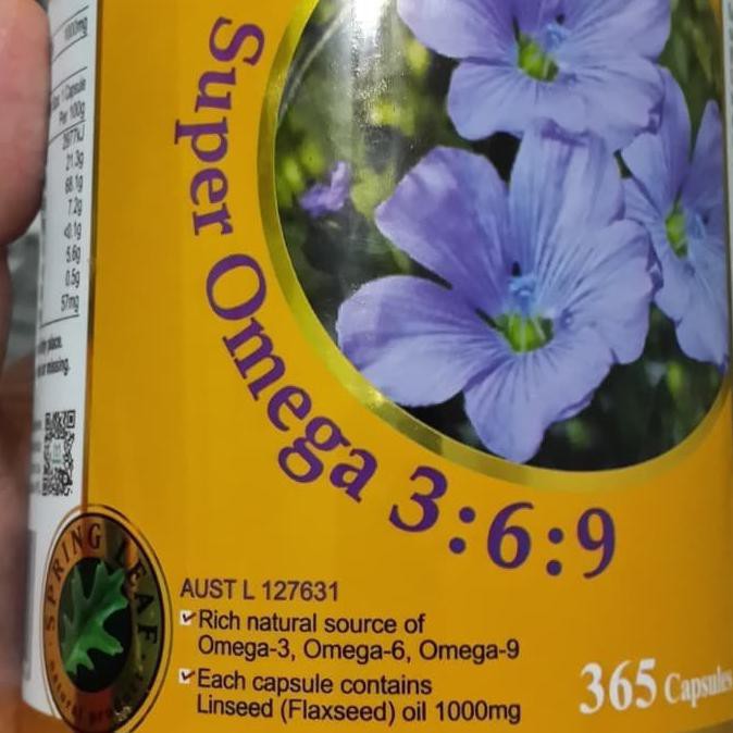Silahkan Order Spring Leaf - Super Omega 3 6 9 1000 Mg Minyak Nabati Herbal