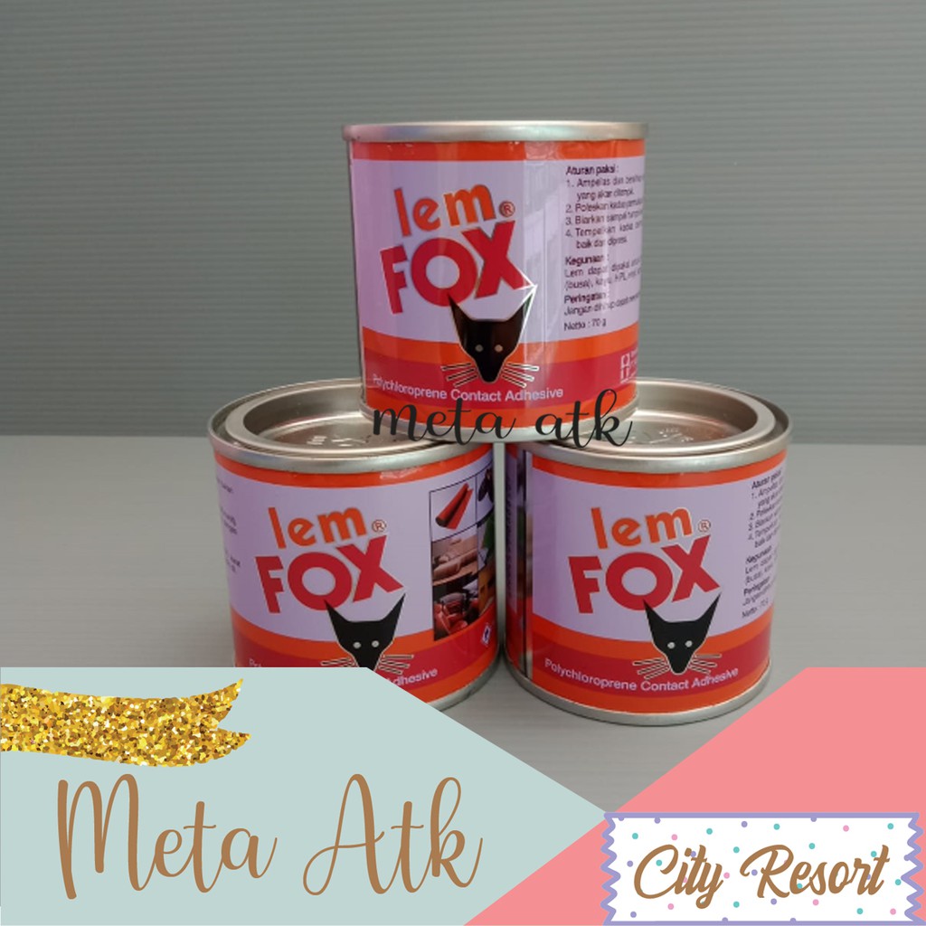 

Lem kaleng / Tin FOX 70gr