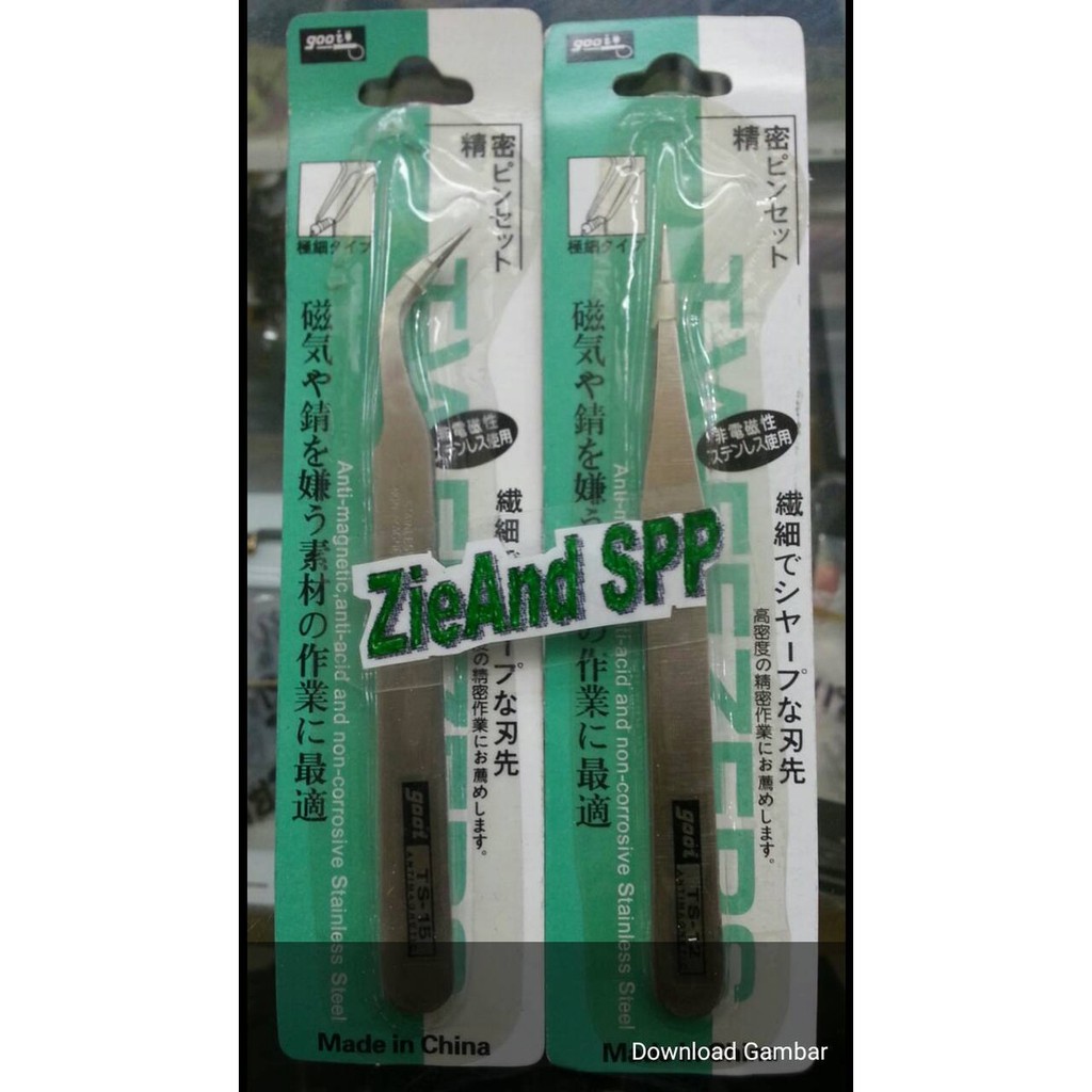 New pinset lurus panjang 12 cm