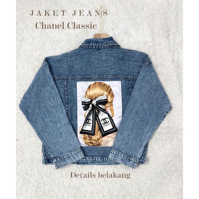 Jaket Jeans Chanel Classic Jeans Premium Jaket Jeans Import Good Quality Women Jeans Jaket Fashion Import