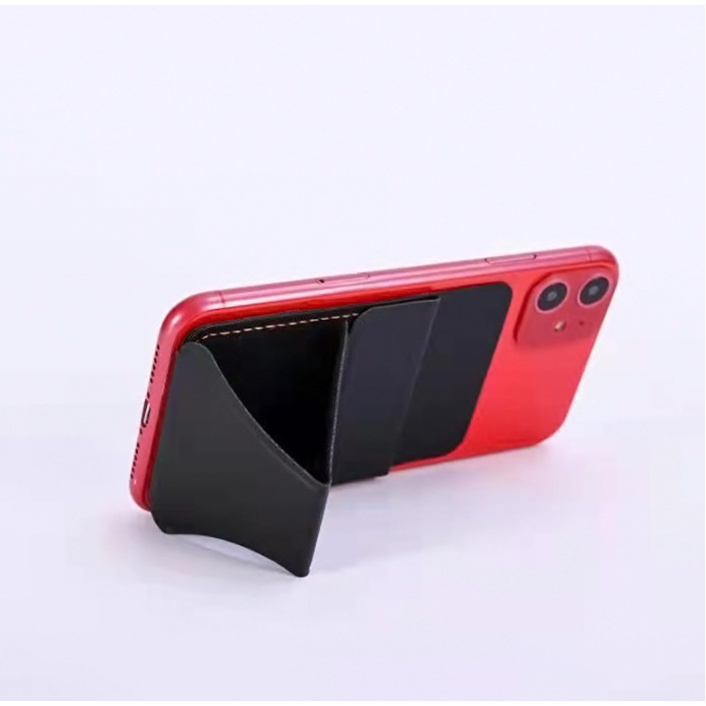 HD002 3 in 1 Invisible Magnetic Phone Grip, Phone Stand &amp; Sticky Card Holder